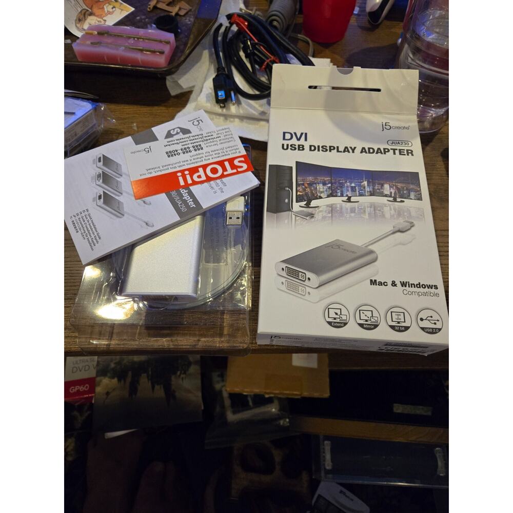 j5create DVI USB to VGA Display Adapter JUA230 works